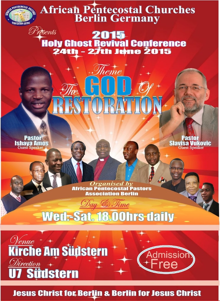 2015 Der Gott der Wiederherstellung